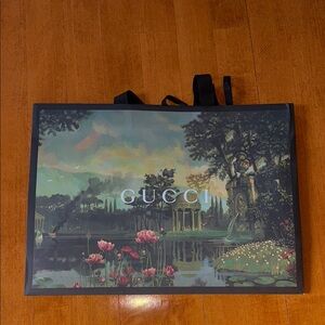 Gucci Black and Multicolor shopping Bag
